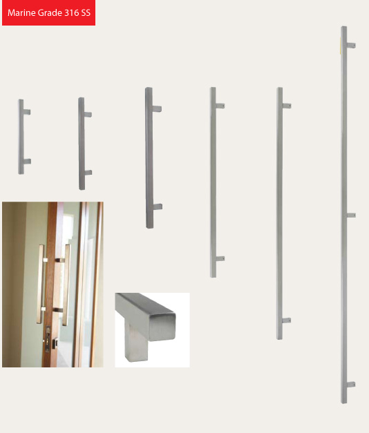 Glasgow Square Pull Handles Door and Hardware