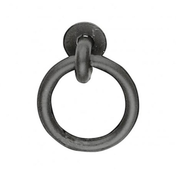 Black Iron Ring Handle Door And Cabinet Hardware