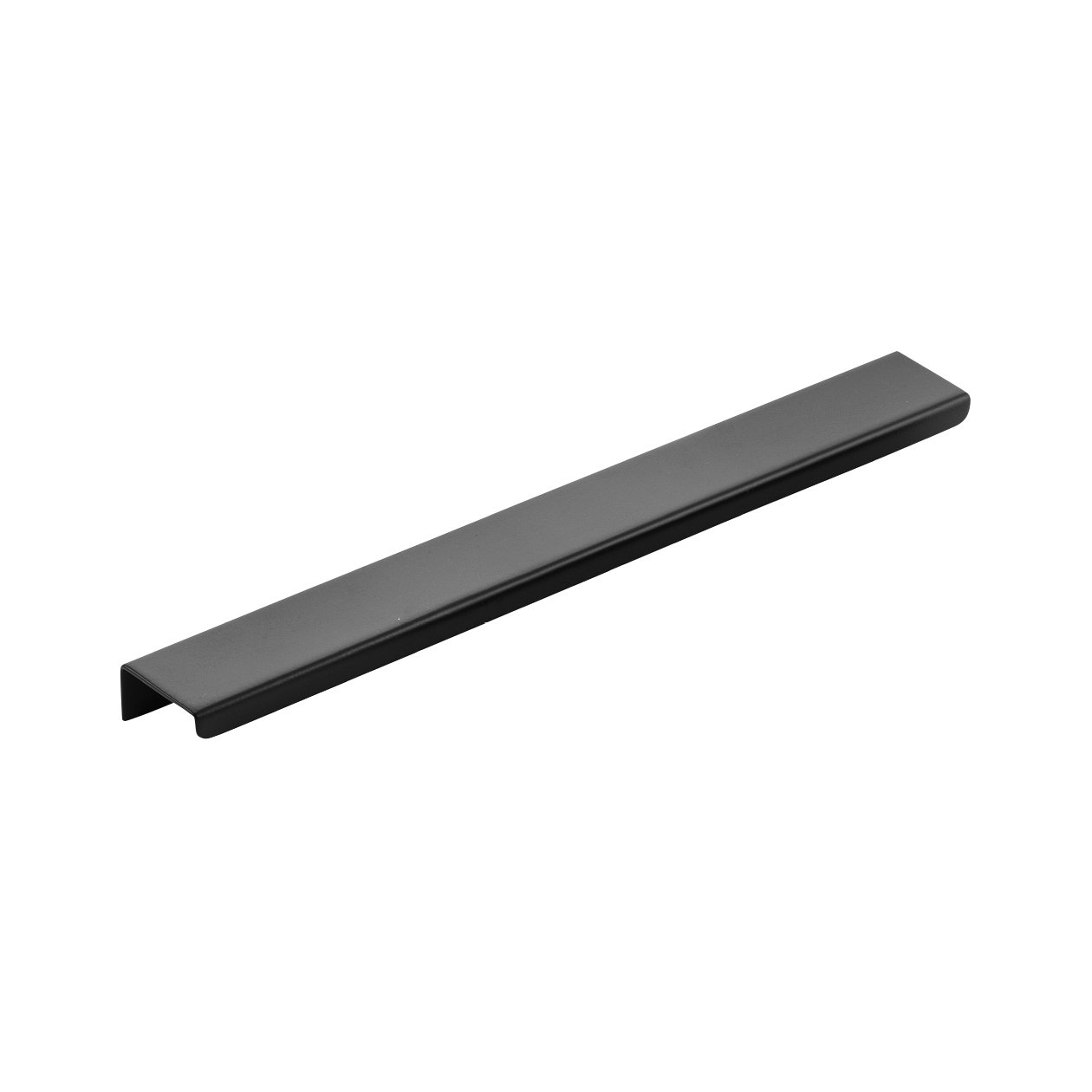 Cabinet Lip Pull - Matt Black - Door and Cabinet Hardware