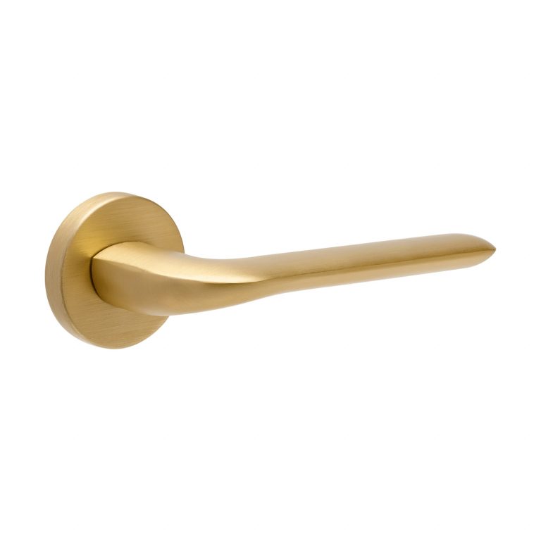 Melbourne Door Handle Satin Brass Door and Hardware